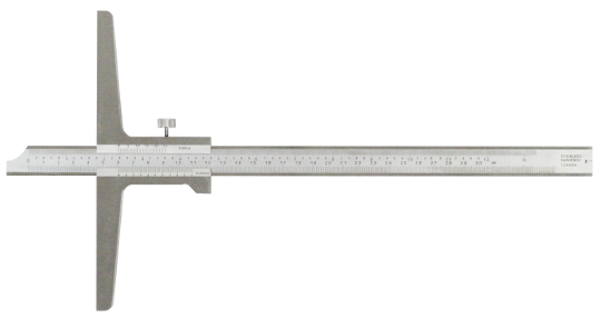 Monoblock Tiefenmessschieber 300 mm 200mm Brücke, Bauform nach DIN 862 C, Noniuswert 0,02